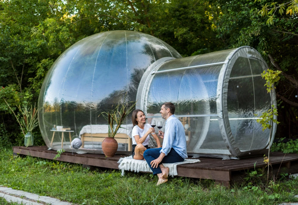 clear plastic bubble tent